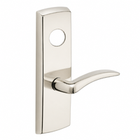 SARGENT LC-P713-8-WEA US14 wide stile exit device lever trim, polished nickel plate with curved A lever