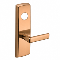 SARGENT LC-P713-8-WEE-US9 wide stile exit device lever trim, polished bronze, E lever with rectangular escutcheon