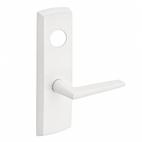 SARGENT LC-P713-8-WEF-WSP wide stile exit device lever trim, white finish, rectangular escutcheon and straight lever