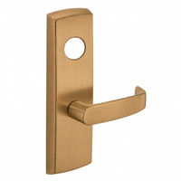 SARGENT LC-P713-8-WEL-US10 wide stile exit device lever trim, satin bronze, rectangular plate with L lever