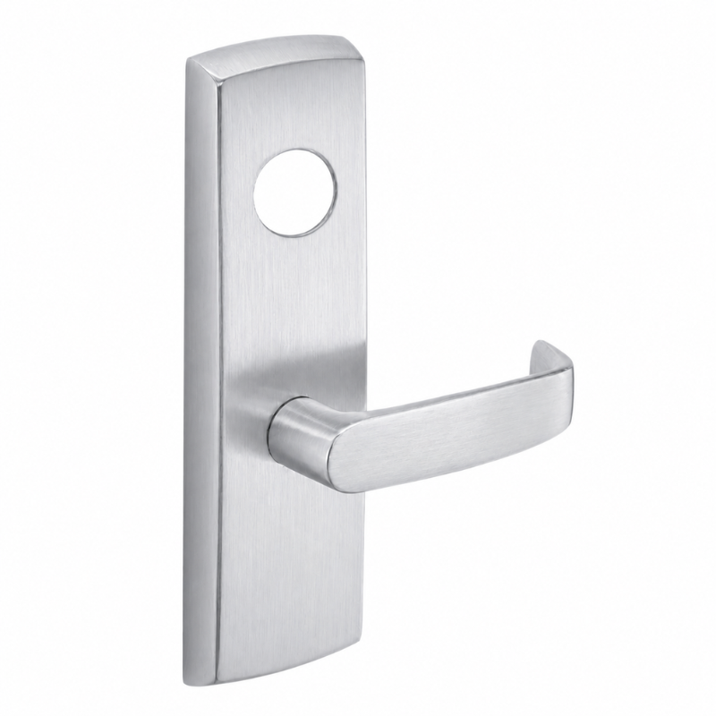 Sargent LC-P713-8-WEL Wide Stile Exit Device Lever Trim, L Lever, Classroom Function, For PE80 Series Exit Devices, Less Cylinder