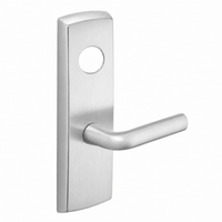 SARGENT LC-P713-8-WEW US26D wide stile exit device lever trim, satin chrome, W lever with blank cylinder hole