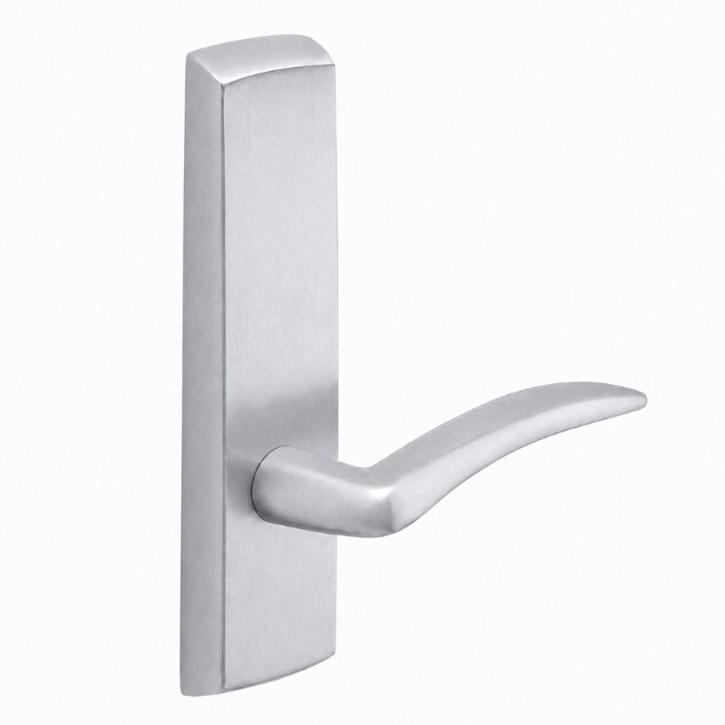 SARGENT P715-8-NEA-US26D narrow stile exit device lever trim, satin chrome, A lever, non-keyed