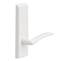 SARGENT P715-8-NEA-WSP narrow stile exit device lever trim, white suede powder coat, non-keyed A lever