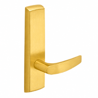 SARGENT P715-8-NEB narrow stile exit device lever trim, US4 satin brass, non-keyed passage lever