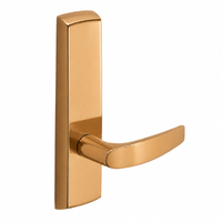 SARGENT P715-8-NEB narrow stile exit device lever trim, B lever, polished brass US9 finish