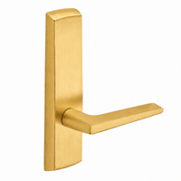 SARGENT P715-8-NEF-US4 narrow stile exit device lever trim, satin brass finish, non-keyed F lever