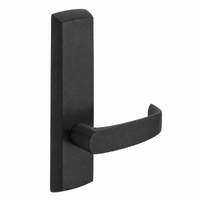 SARGENT P715-8-NEL-BSP narrow stile exit device lever trim in BSP black suede, L lever, non-keyed