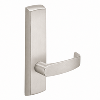 SARGENT P715-8-NEL-US15 narrow stile exit device lever trim, satin nickel, non-keyed passage L lever