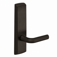 SARGENT P715-8-NEW-US10B narrow stile exit device passage lever trim, dark bronze W lever on long escutcheon