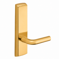SARGENT P715-8-NEW narrow stile exit device lever trim, W lever, bright brass US9, non-keyed
