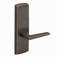 SARGENT P715-8-WEF-US10BL wide stile exit device lever trim, dark bronze plate with straight F lever