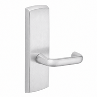 SARGENT P715-8-WEJ-US26D wide stile exit device lever trim, satin chrome, J lever on rectangular escutcheon
