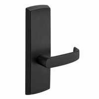 SARGENT P715-8-WEL-BSP wide stile exit device lever trim in BSP black suede powder coat, L lever, non-keyed