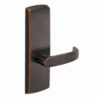 SARGENT P715-8-WEL US10BL wide stile exit device lever trim, passage, dark bronze with rectangular escutcheon