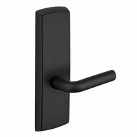 SARGENT P715-8-WEW-BSP wide stile exit device lever trim, black suede powder coat, W lever, non-keyed