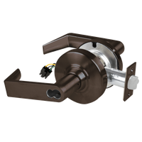 Schlage ND80BD-RHO-RX storeroom lever lock, 613 oil-rubbed bronze, Rhodes lever with request-to-exit wiring