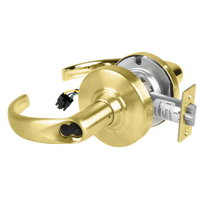 Schlage ND80BD-SPA-RX storeroom cylindrical lock, Sparta lever, satin brass 606, SFIC prep less core