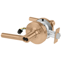Schlage ND80JD-BRW-RX storeroom cylindrical lock, Broadway lever, satin bronze 612, FSIC less core