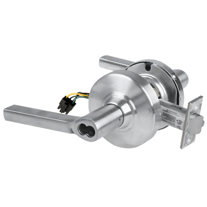 Schlage ND80JD-LAT-RX 626 storeroom cylindrical lock with Latitude lever, satin chrome, less core