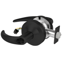 Schlage ND80JD-OME-RX 622 matte black storeroom cylindrical lock with Omega lever and request-to-exit wiring