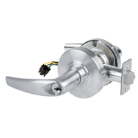 Schlage ND80PD-EL-ATH 626 electrified storeroom cylindrical lock with Athens lever, satin chrome