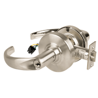 Schlage ND80PD-EL-SPA-619 electrified storeroom lock, satin nickel, Sparta lever cylindrical lockset