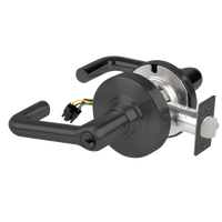 Schlage ND80PD-EL-TLR 622 electrified storeroom cylindrical lock, black tubular lever with latch