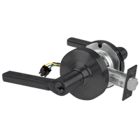 Schlage ND80PD-LAT-RX 622 storeroom cylindrical lock with Latitude lever, black finish, keyed cylinder and latch