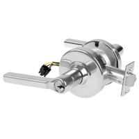 Schlage ND80PD-LAT-RX 625 storeroom cylindrical lock with Latitude lever, bright chrome, keyed cylinder