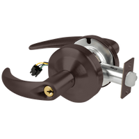 Schlage ND80PD-OME-RX 613 bronze storeroom cylindrical lock with Omega lever, keyed cylinder and latch