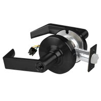 Schlage ND80PD-RHO-RX 622 storeroom cylindrical lock, black finish Rhodes lever with key cylinder