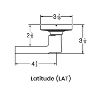 Schlage ALX53P6-LAT Entrance Cylindrical Lock, Latitude Lever, 6 Pin Schlage "C" Keyway, Keyed Different