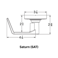 Schlage ALX70P6-SAT Classroom Cylindrical Lock, Saturn Lever, 6 Pin Conventional Cylinder
