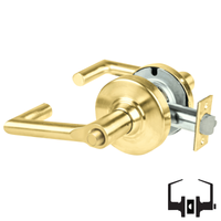 Schlage ALX40-BRK Privacy Cylindrical Lock, Boardwalk Lever, Non-Keyed
