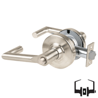Schlage ALX40-BRK Privacy Cylindrical Lock, Boardwalk Lever, Non-Keyed