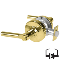 Schlage ALX40-BRW Privacy Cylindrical Lock, Broadway Lever, Non-Keyed