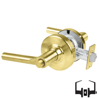 Schlage ALX40-BRW Privacy Cylindrical Lock, Broadway Lever, Non-Keyed