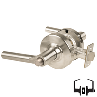 Schlage ALX40-BRW Privacy Cylindrical Lock, Broadway Lever, Non-Keyed
