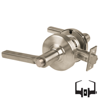 Schlage ALX40-LAT Privacy Cylindrical Lock, Latitude Lever, Non-Keyed