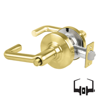 Schlage ALX40-TLR Privacy Cylindrical Lock, Tubular Lever, Non-Keyed
