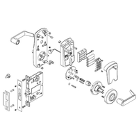 Schlage Electronics CO100MS70 KP RHO 626 PD CO-100 Standalone Classroom Electronic MortiseLock, Keypad Reader, Rhodes Lever, Schlage C, Satin Chrome