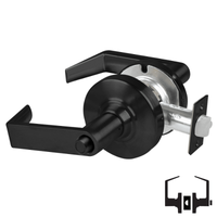 Schlage ND40S-RHO Cylindrical Privacy Lockset, Rhodes Lever, Non-Keyed, Grade 1