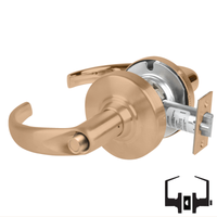 Schlage ND40S-SPA Cylindrical Privacy Lockset, Sparta Lever, Non-Keyed, Grade 1