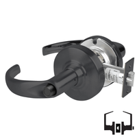 Schlage ND40S-SPA Cylindrical Privacy Lockset, Sparta Lever, Non-Keyed, Grade 1