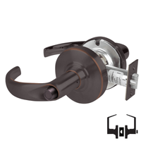 Schlage ND40S-SPA Cylindrical Privacy Lockset, Sparta Lever, Non-Keyed, Grade 1