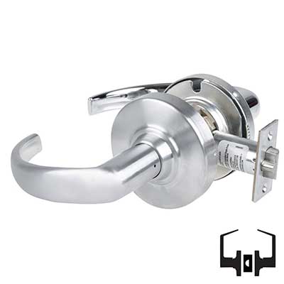 K・A　SL-10＆LS3/5A Schlage ALX10-SPA Passage Cylindrical Lock, Sparta Lever, Non-Keyed