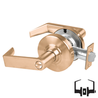 Schlage ALX40-RHO Privacy Cylindrical Lock, Rhodes Lever, Non-Keyed