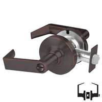 Schlage ALX40-RHO Privacy Cylindrical Lock, Rhodes Lever, Non-Keyed