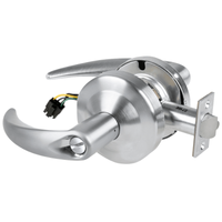Schlage ND44S-OME Cylindrical Hospital Privacy Lock, Omega Lever, Non-Keyed, US26DAM-626AM Satin Chrome Antimicrobial